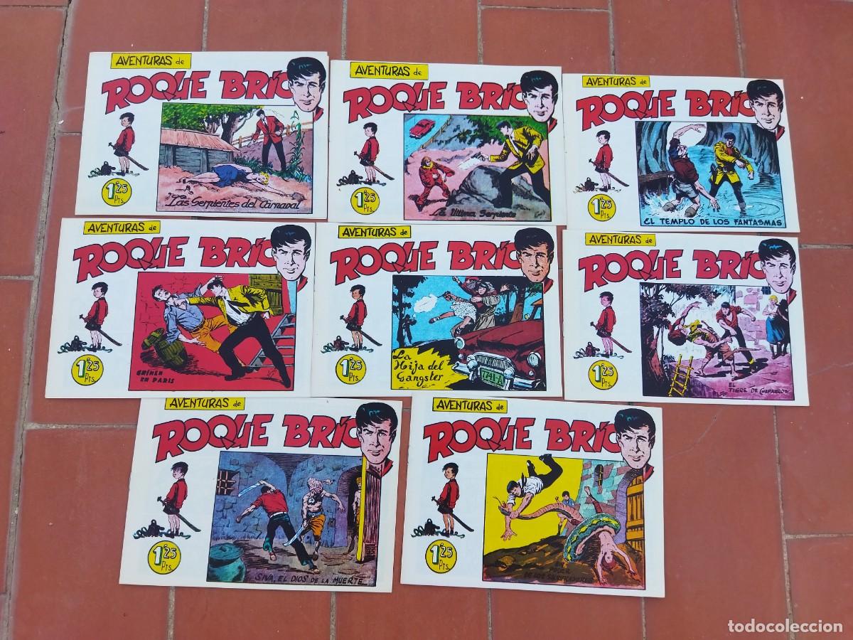 Tebeos: lote de 8 comics ROQUE BRIO facsimil completa