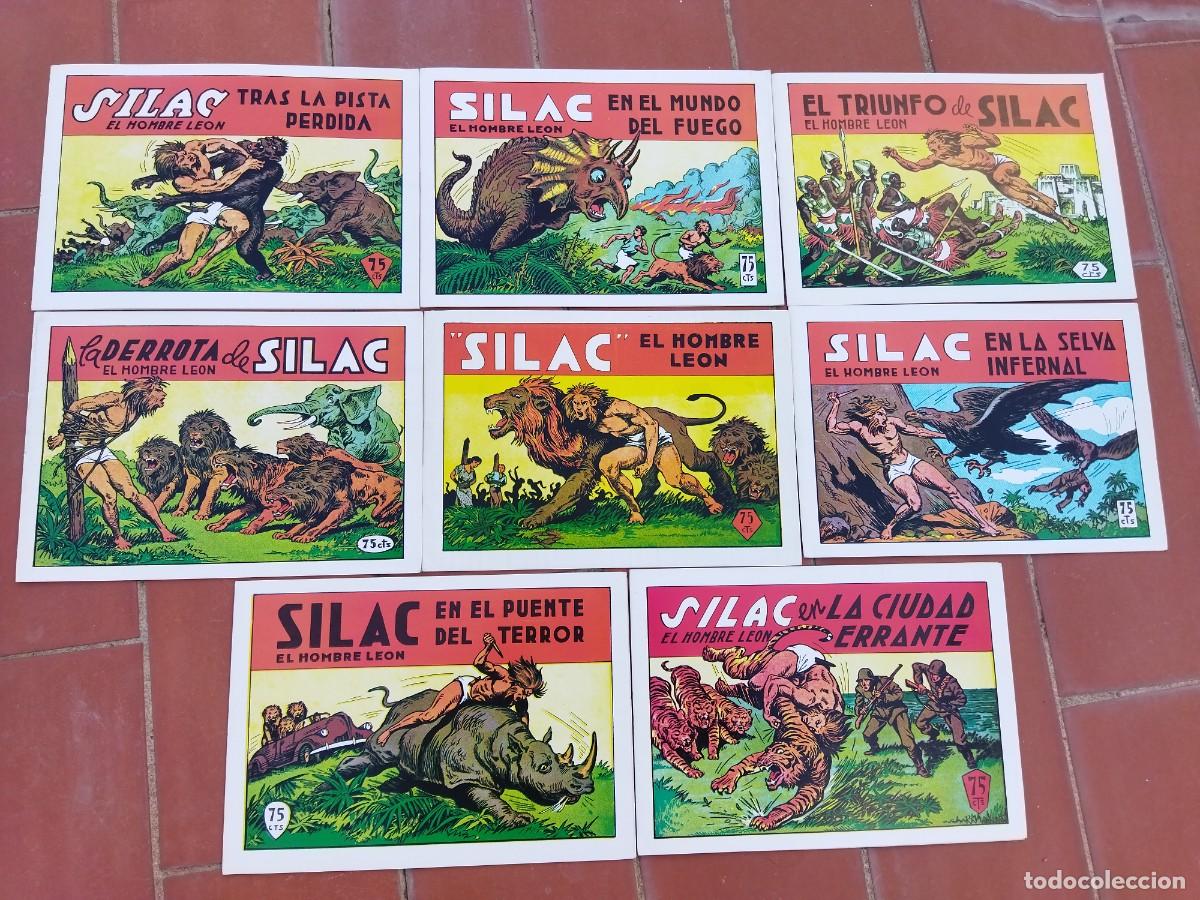Tebeos: lote de 8 comics SILAC el hombre leon facsimil completa