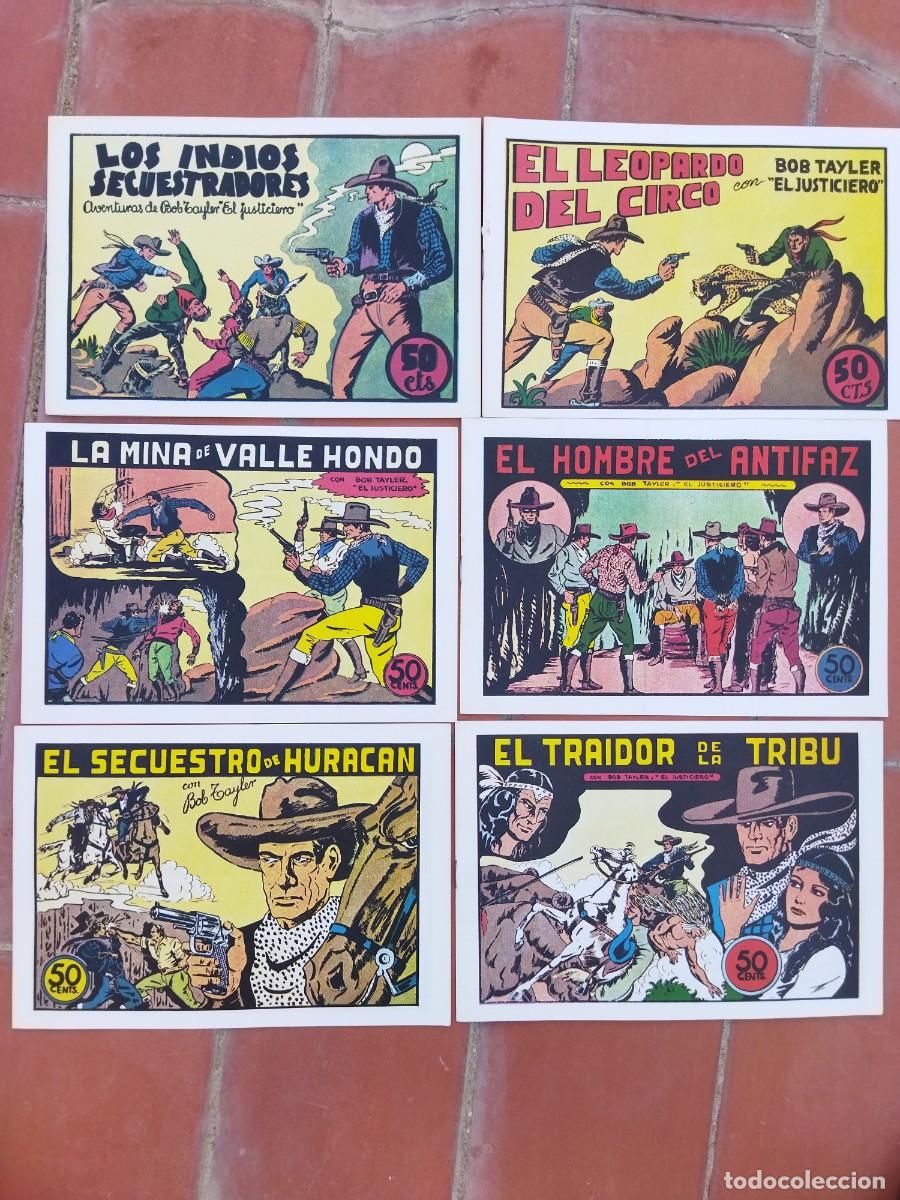 Tebeos: lote de 6 comics BOB TAYLER el justiciero facsimil completa