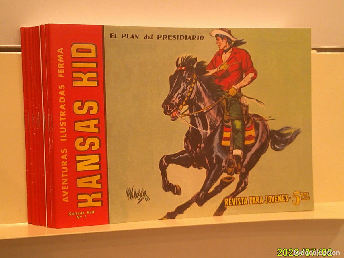 Tebeos: AVENTURAS ILUSTRADAS KANSAS KID 11 TEBEOS - FERMA REEDICION
