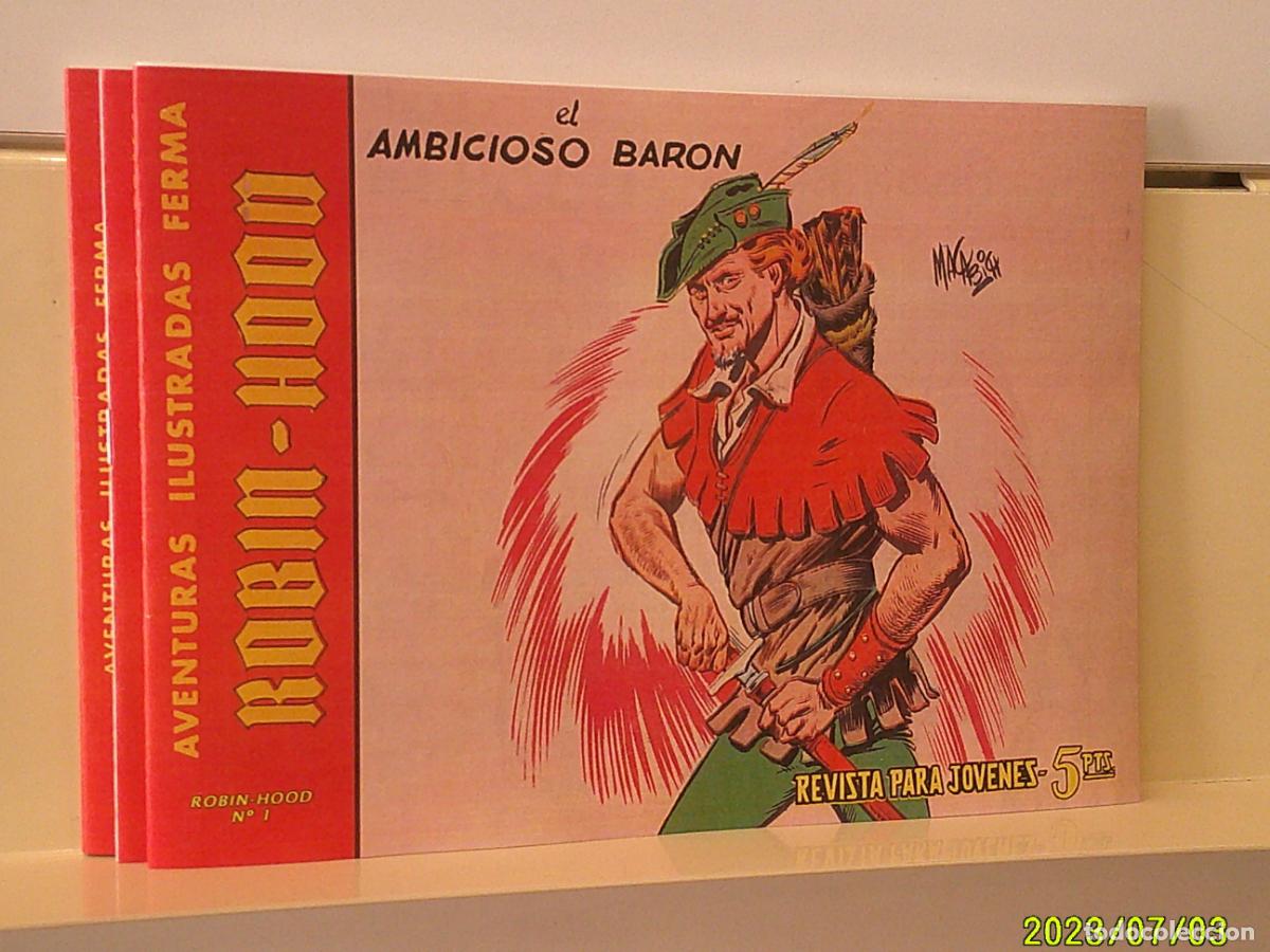 Tebeos: AVENTURAS ILUSTRADAS ROBIN HOOD 3 TEBEOS - FERMA REEDICION