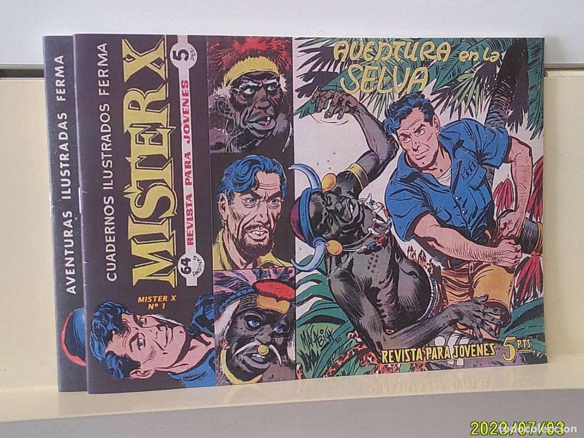 Tebeos: AVENTURAS ILUSTRADAS MISTER X 2 TEBEOS - FERMA REEDICION