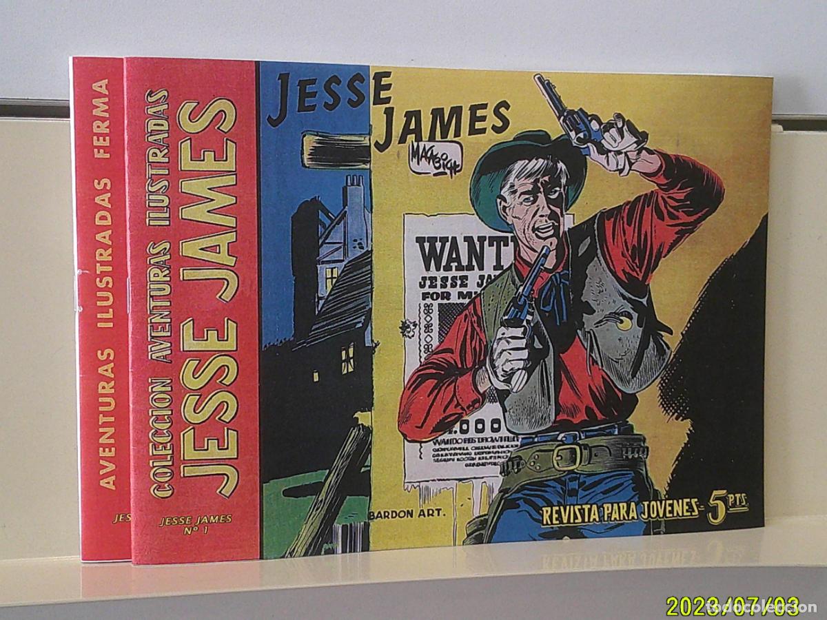Tebeos: AVENTURAS ILUSTRADAS JESSE JAMES 2 TEBEOS - FERMA REEDICION