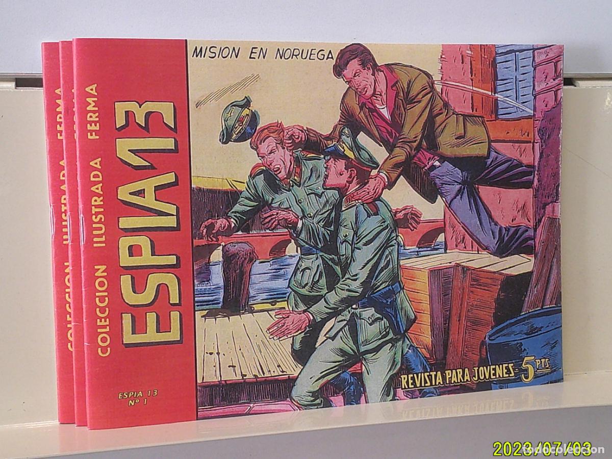Tebeos: AVENTURAS ILUSTRADAS ESPIA 13 - 3 TEBEOS - FERMA REEDICION