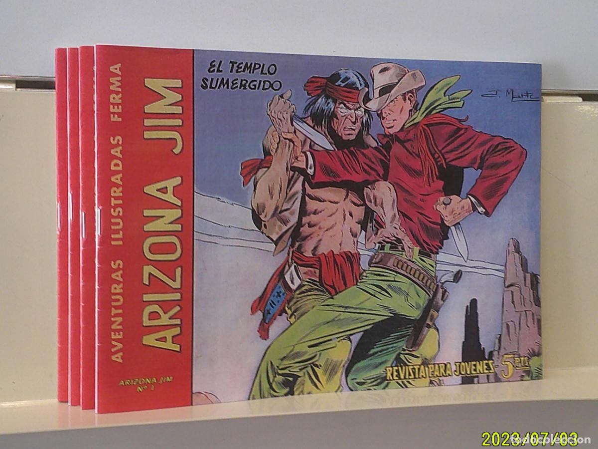 Tebeos: AVENTURAS ILUSTRADAS ARIZONA JIM 4 TEBEOS - FERMA REEDICION
