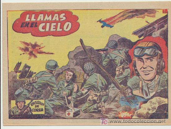 Tebeos: Episodios de Corea. Llamas en el Cielo. Ricart (2 ptas) - Foto 1