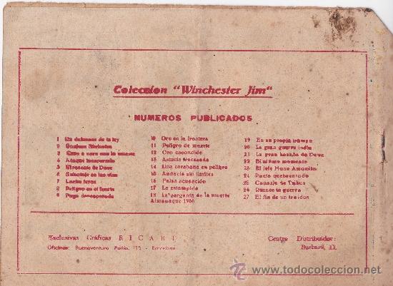 Tebeos: Winchester Jim ,el fin de un traidor - Foto 2