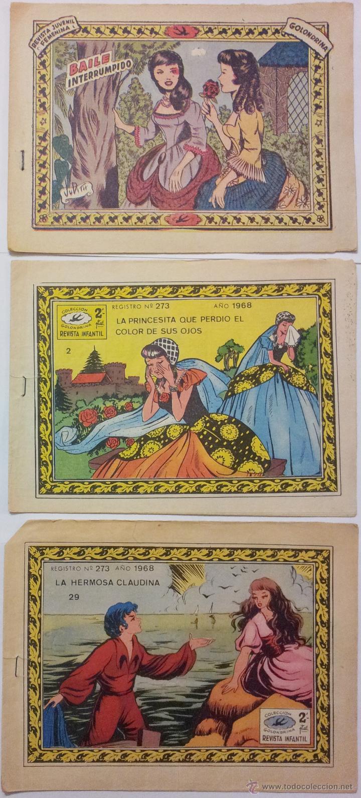 Giornalini: COLECCI&Oacute;N GOLONDRINA, REVISTA INFANTIL, LOTE DE TRES N&ordm;s. 2, 29 Y UNO SIN NUMERAR, RICART.