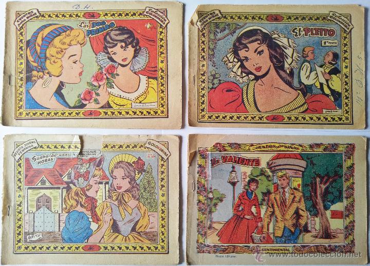 Giornalini: COLECCI&Oacute;N GOLONDRINA Y SENTIMENTAL, LOTE DE CUATRO N&ordm;s. SIN NUMERAR Y N&ordm;. 381, RICART.