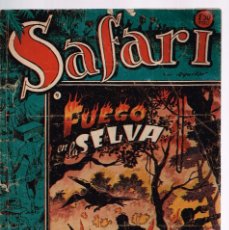 Tebeos: SAFARI. Nº-9 FUEGO EN LA SELVA . RICART 1953. Lote 132938750