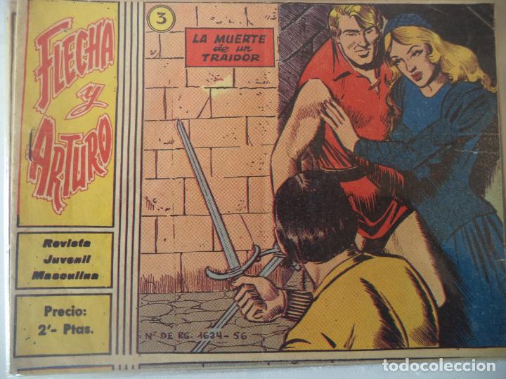 Tebeos: FLECHA Y ARTURO N&ordm;  3 ORIGINAL - Foto 1