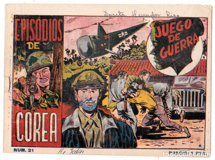 EPISODIOS DE COREA AÑO 1952 Nº 21 ES ORIGINAL DIBUJANTE GIRAL EDITORIAL RICART. (Tebeos y Comics - Ricart - Otros)