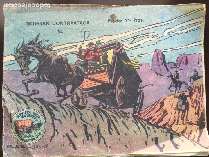 WINCHESTER JIM Nº 34 MORGAN CONTRATACA RICART 1956 (Tebeos y Comics - Ricart - Otros)