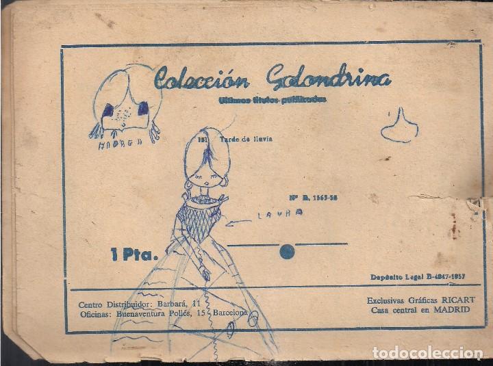 Tebeos: GOLONDRINA 1&ordf; N&ordm; 151: TARDE DE LLUVIA - Foto 2