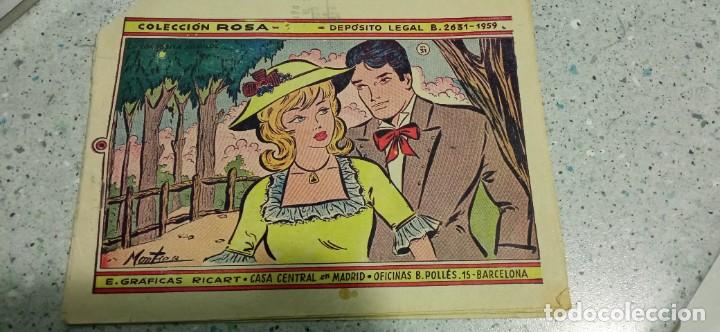 Tebeos: COMIC COLECCION ROSA 1959 E. GRAFICAS RICART - Foto 1
