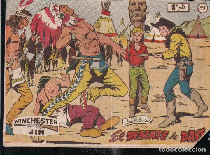 Tebeos: WINCHESTER JIM N&ordm; 5: EL RESCATE DE DAVE. 1 PTA. - Foto 1