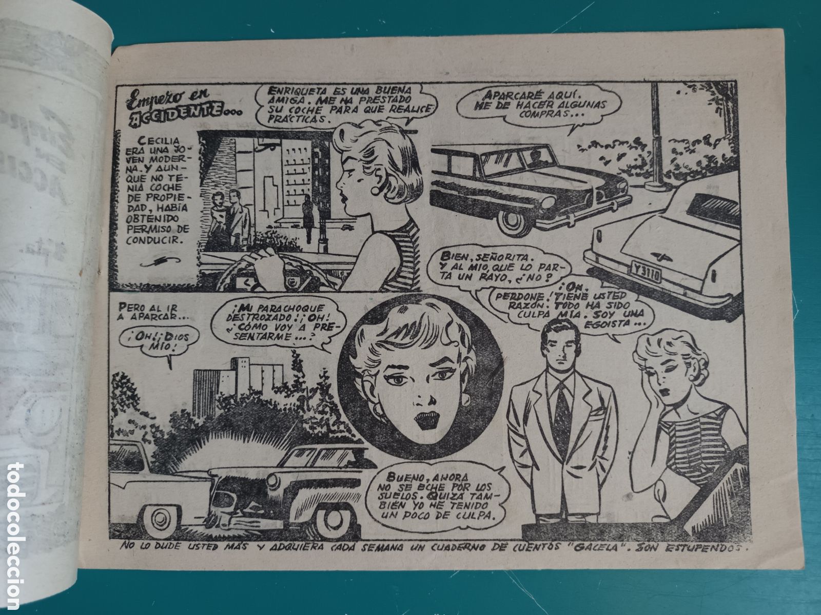Tebeos: Colecci&oacute;n Sentimental N&deg; 182 EMPEZO EN ACCIDENTE... 1959 - Foto 2