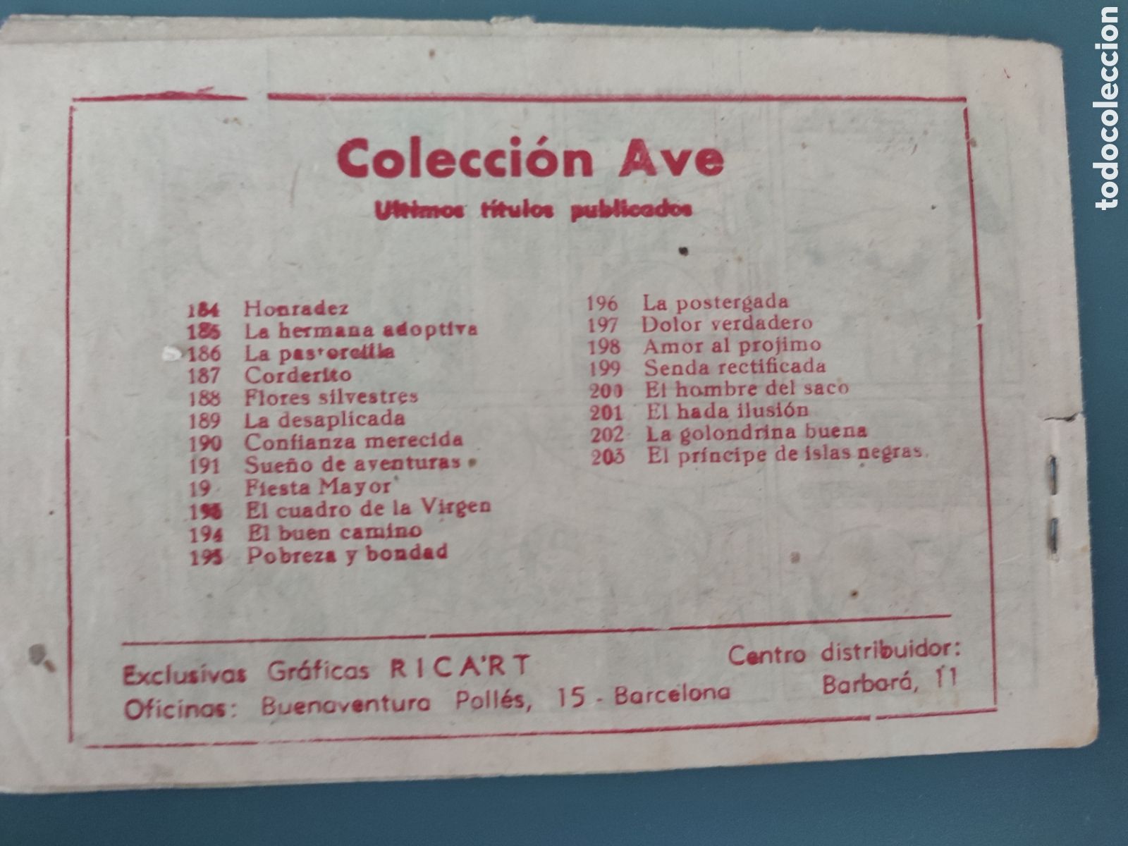 Tebeos: Colecci&oacute;n Ave Num 203 - Foto 2