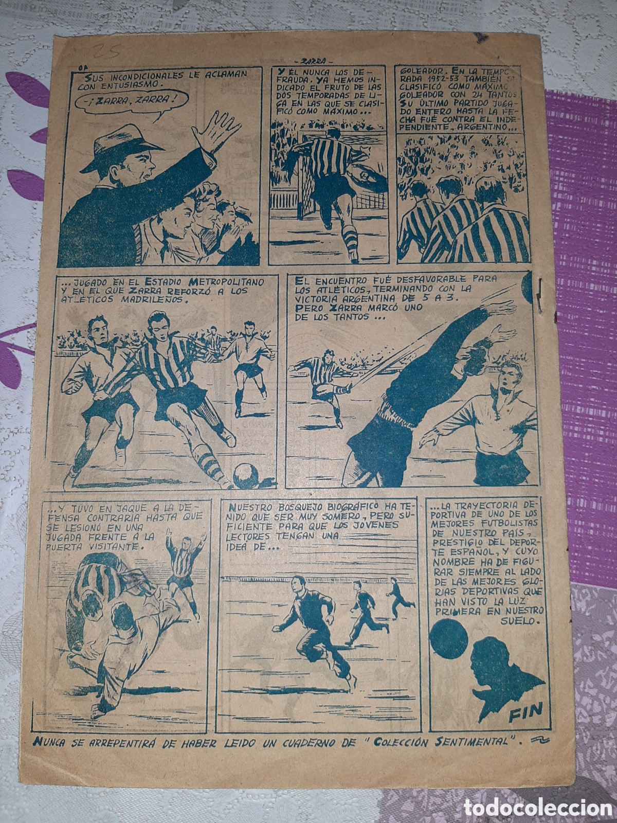 Tebeos: Ases del Deporte, Zarra - Foto 3
