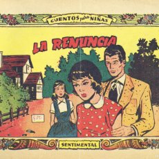 Tebeos: SENTIMENTAL Nº ”LA RENUNCIA” - EXCLUSIVAS RICART 17 DE NOVIEMBRE DE 1956