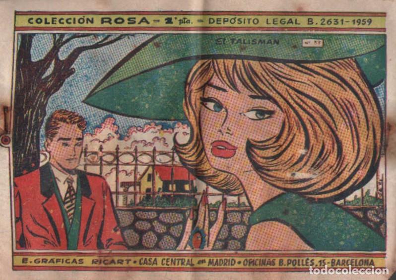 Tebeos: COLECCI&Oacute;N ROSA, N&ordm; 33: EL TALISMAN. A-COMIC-7442 - Foto 1