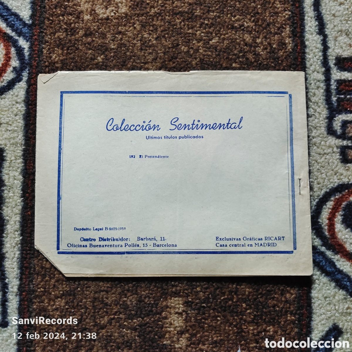Tebeos: SENTIMENTAL N&deg; 192: EL PRETENDIENTE (CUENTOS PARA NI&Ntilde;AS) - Foto 2
