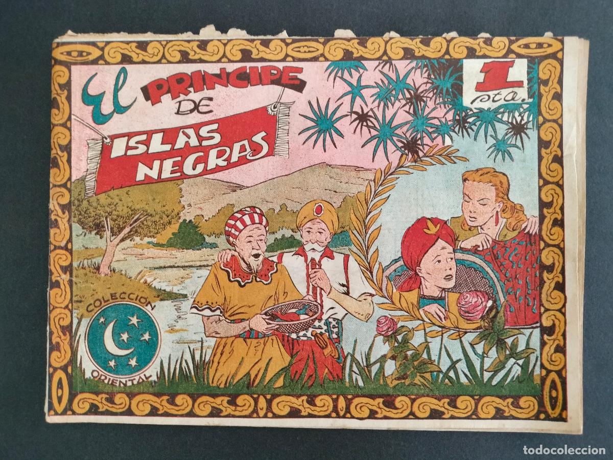 Comics: CUENTOS ORIENTALES N&ordm; 7 - EL PRINCIPE DE LAS ISLAS NEGRAS - ORIGINAL RICART 1951 MUY DIFICIL!!!