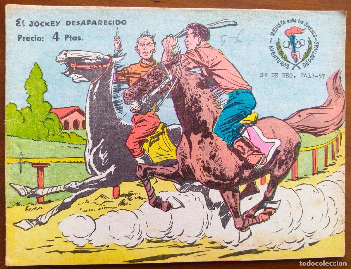 Tebeos: AVENTURAS DEPORTIVAS N&ordm; 5 - EL JOCKEY DESAPARECIDO - EDITORIAL RICART - ORIGINAL DE LA &Eacute;POCA