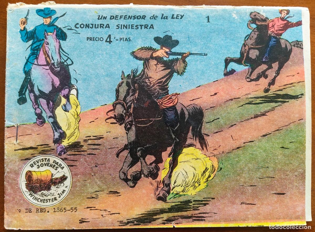 Tebeos: WINCHESTER JIM N&ordm; 1 - UN DEFENSOR DE LA LEY - EDITORIAL RICART - ORIGINAL DE LA &Eacute;POCA