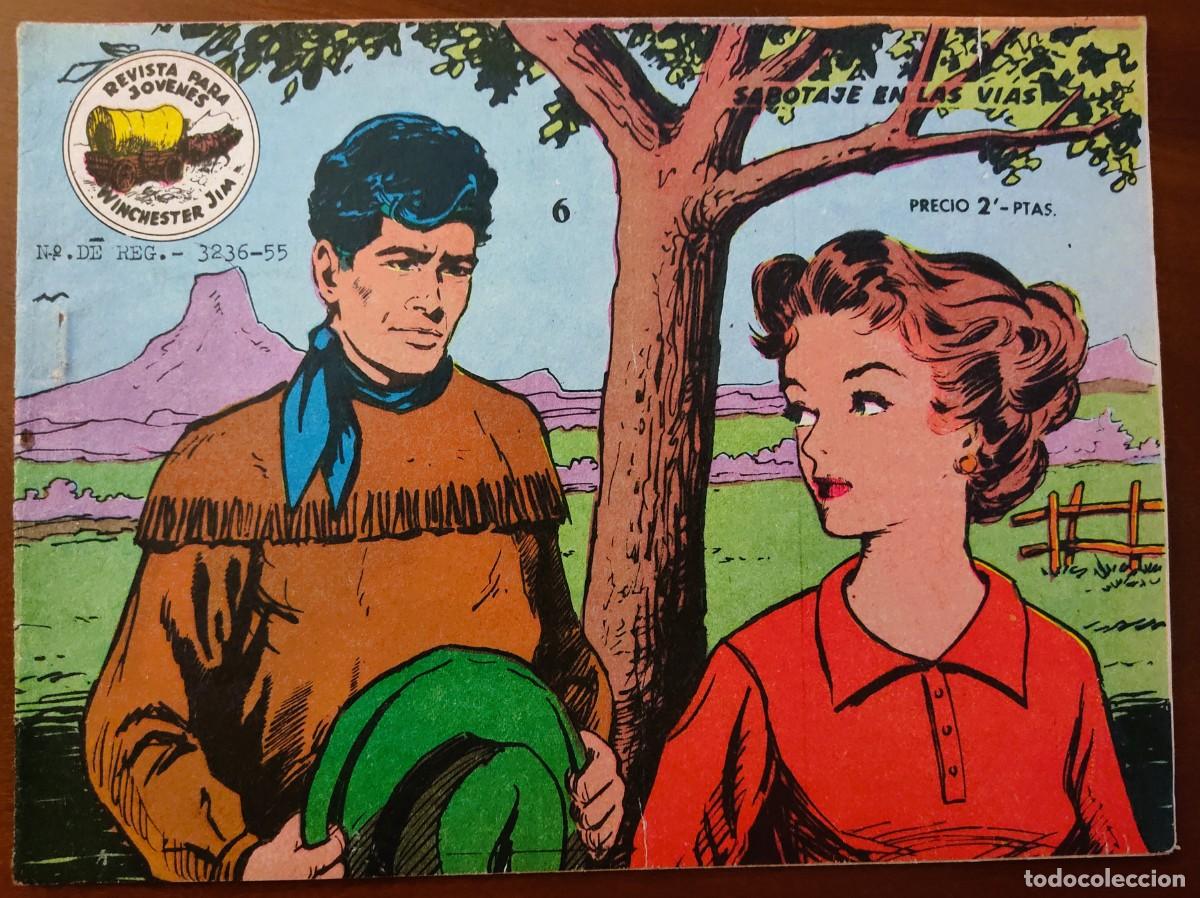Tebeos: WINCHESTER JIM N&ordm; 6 - SABOTAJE EN LAS V&Iacute;AS - EDITORIAL RICART - ORIGINAL DE LA &Eacute;POCA