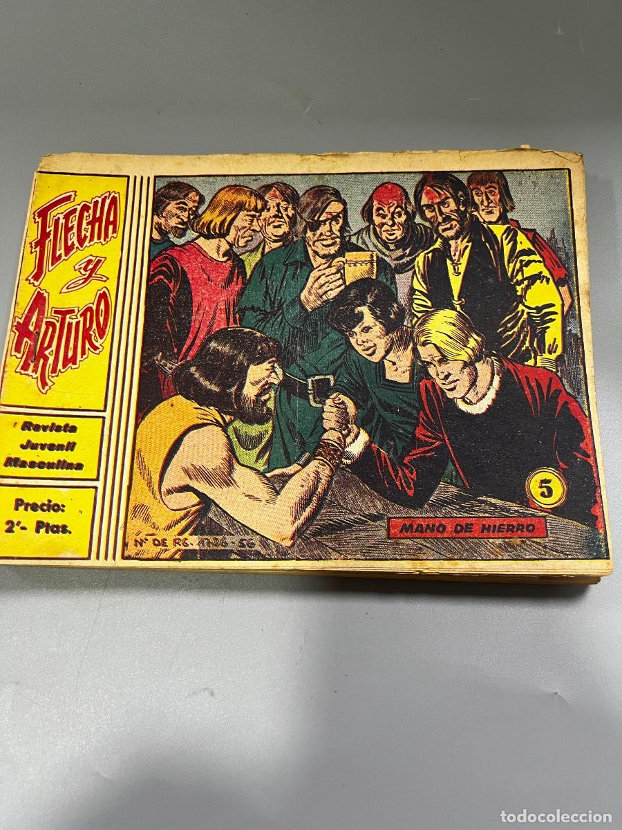 Tebeos: FLECHA Y ARTURO. REVISTA JUVENIL MASCULINA. MANO DE HIERRO.