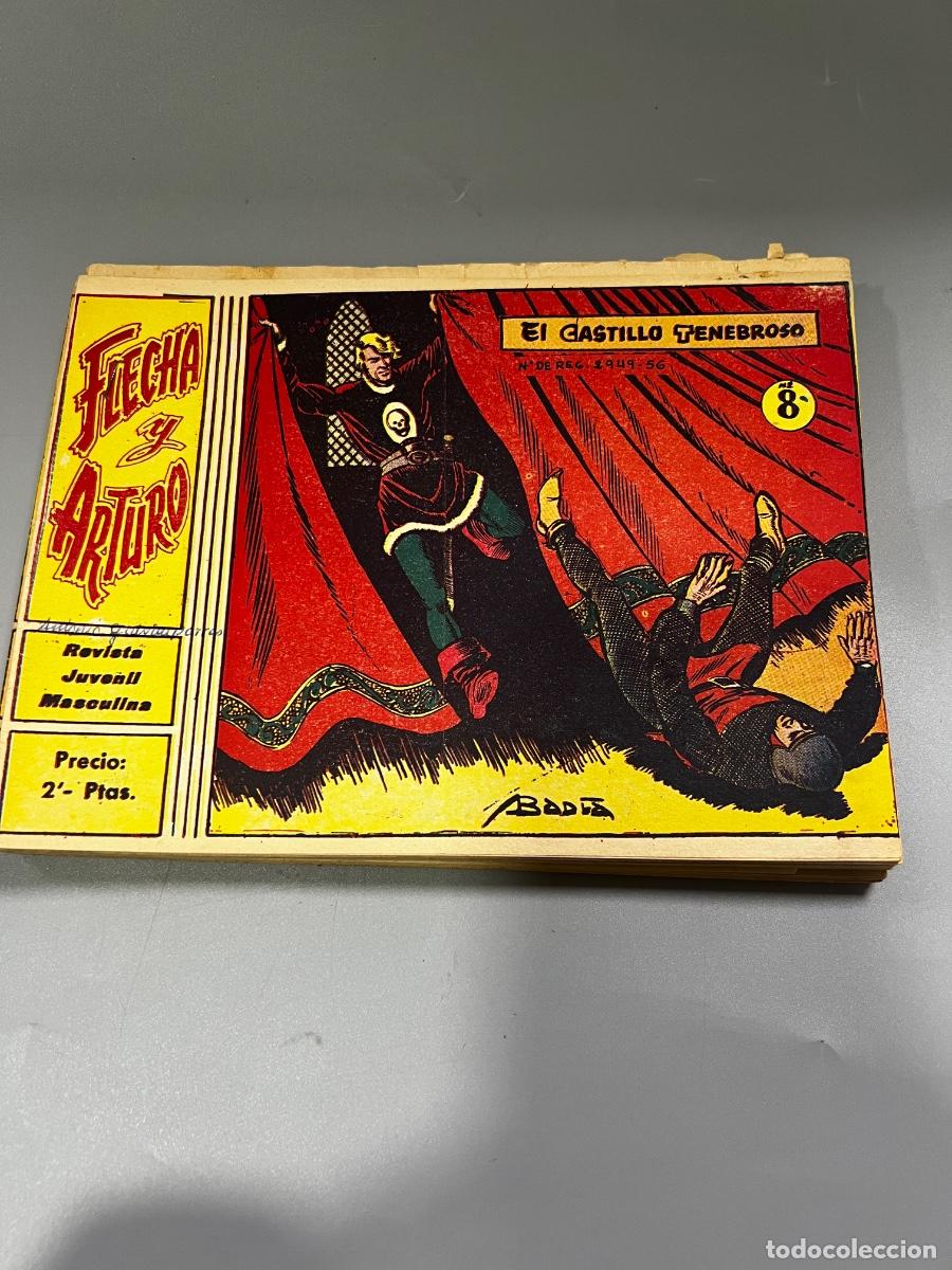 Tebeos: FLECHA Y ARTURO. REVISTA JUVENIL MASCULINA. EL CASTILLO TENEBROSO.