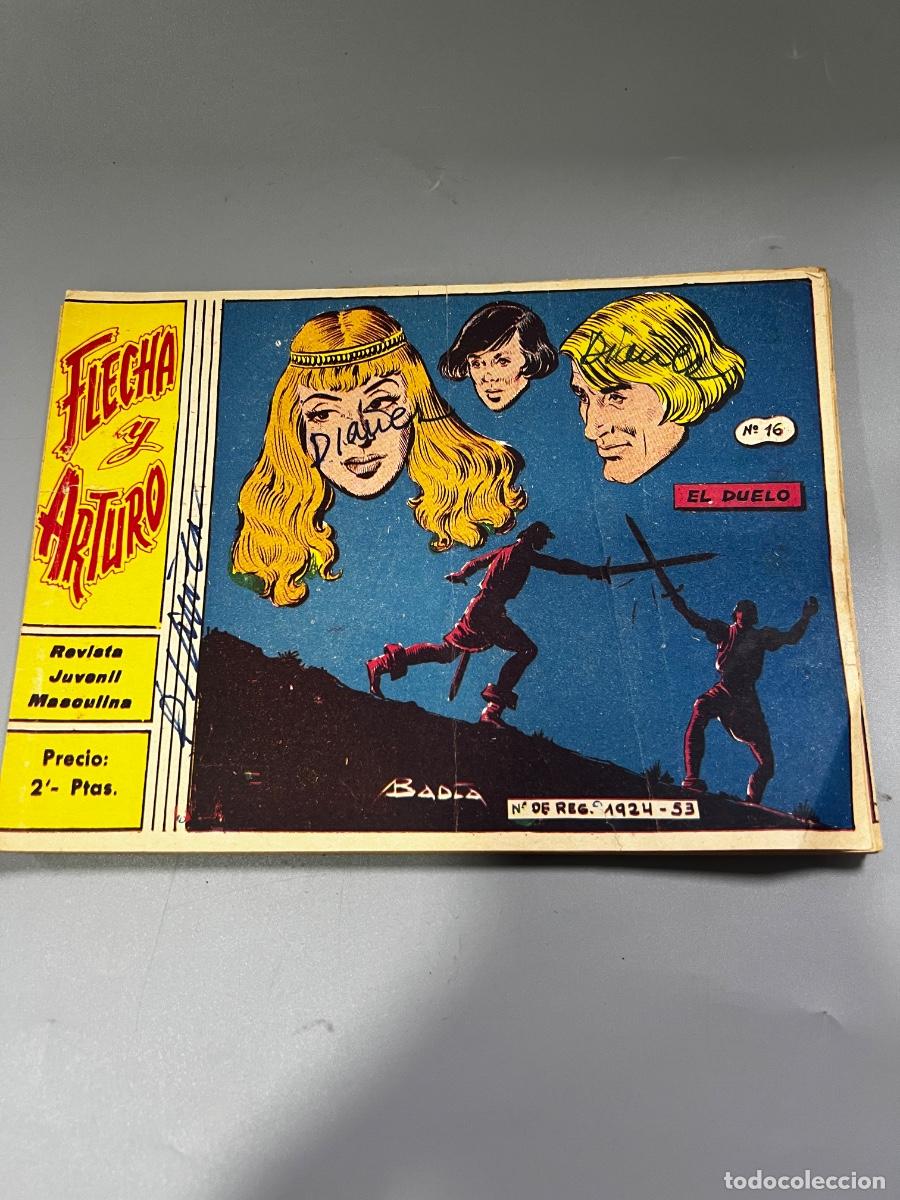 Tebeos: FLECHA Y ARTURO. REVISTA JUVENIL MASCULINA. EL DUELO.