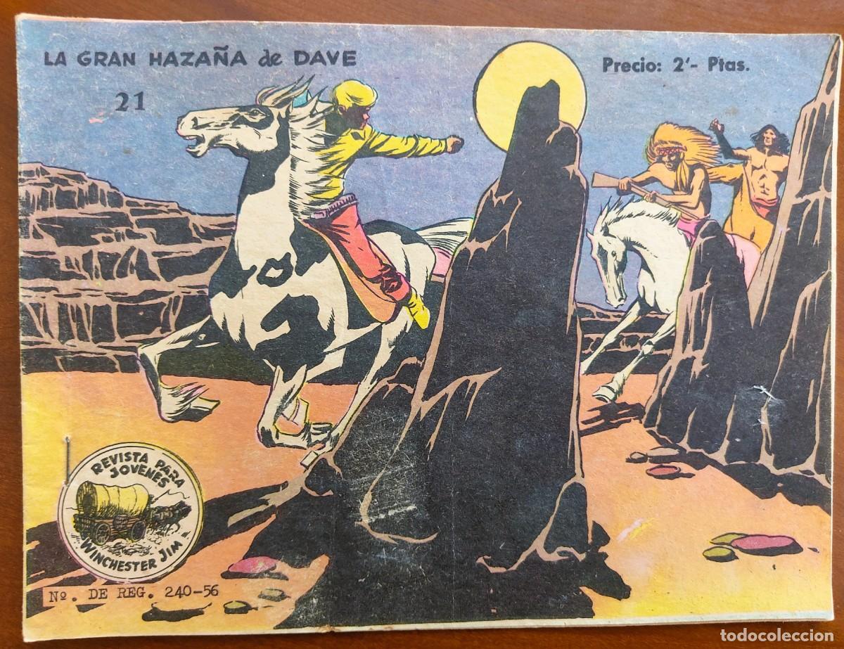 Tebeos: WINCHESTER JIM N&ordm; 21 REVISTA PARA J&Oacute;VENES - RICART - ORIGINAL DE &Eacute;POCA