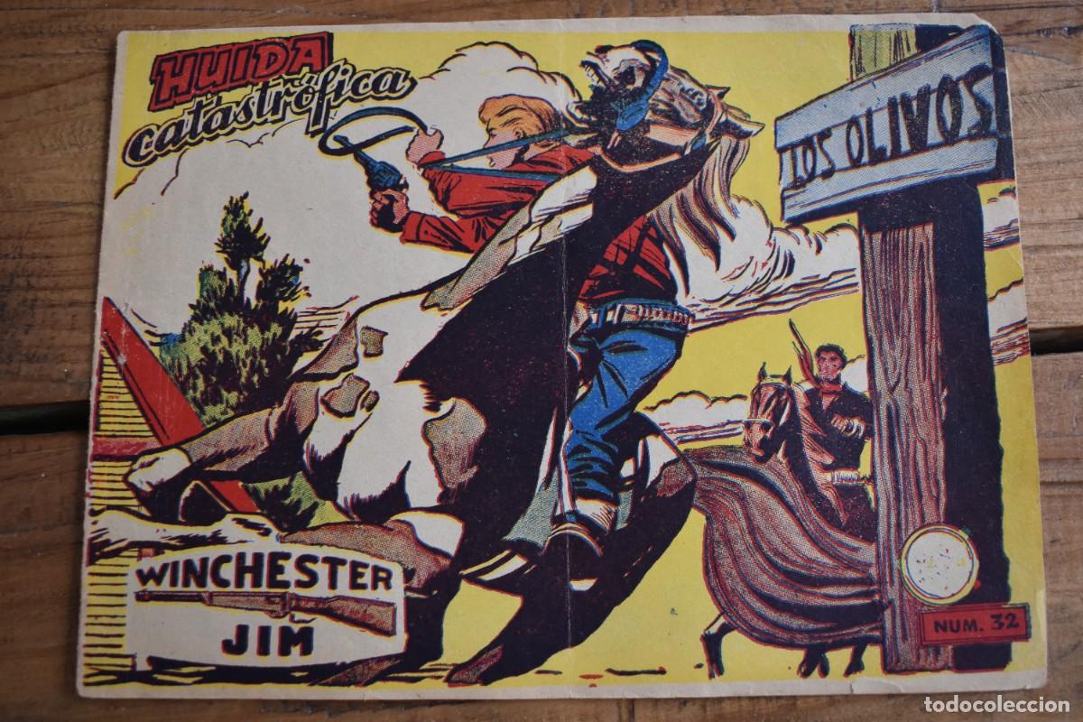 Tebeos: WINCHESTER JIM 32. HUIDA CATASTR&Oacute;FICA. RICART 1956