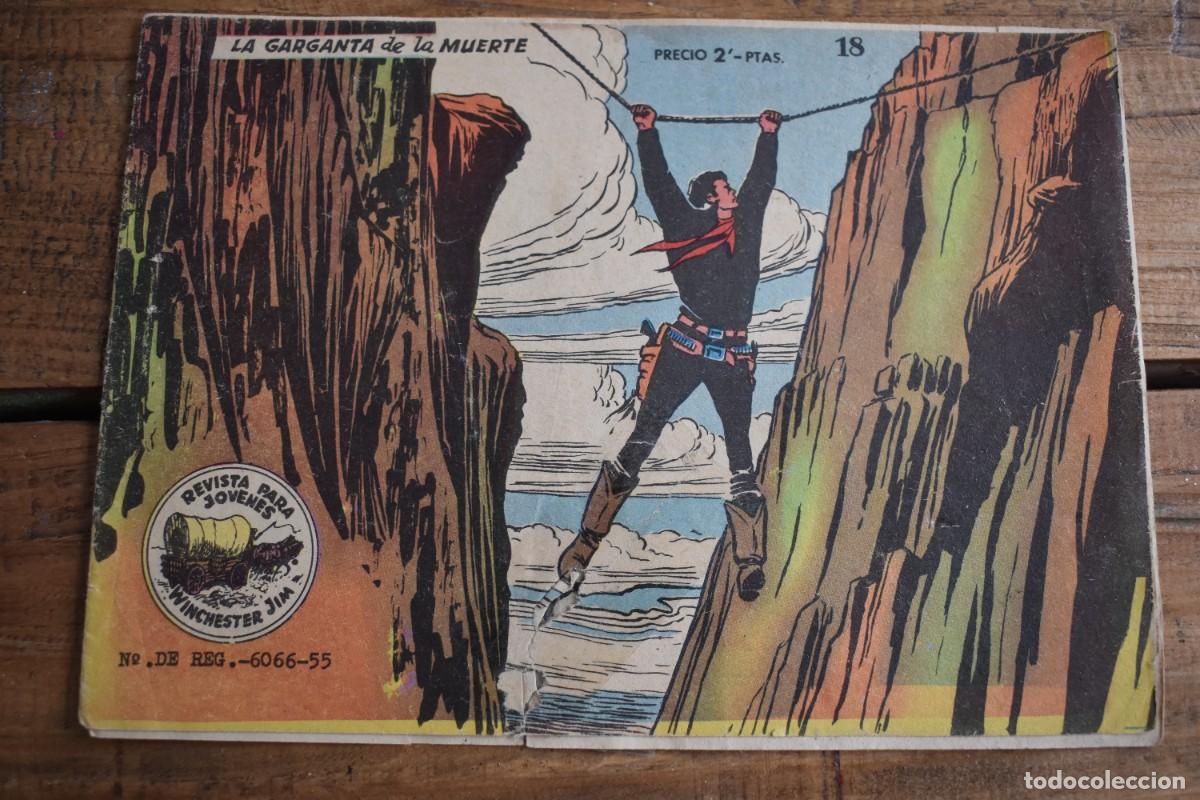 Tebeos: WINCHESTER JIM 18. LA GARGANTA DE LA MUERTE. RICART 1955