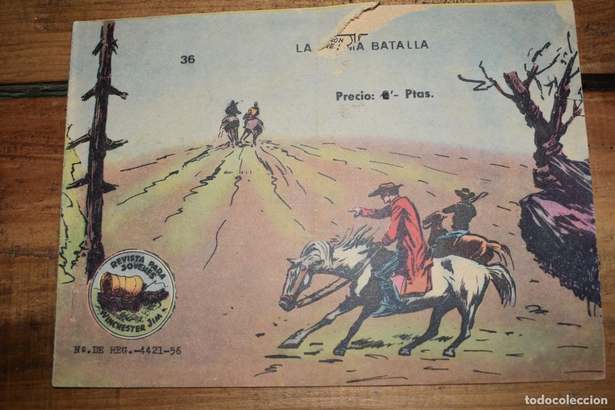 Tebeos: WINCHESTER JIM 36. LA &Uacute;LTIMA BATALLA. RICART 1963