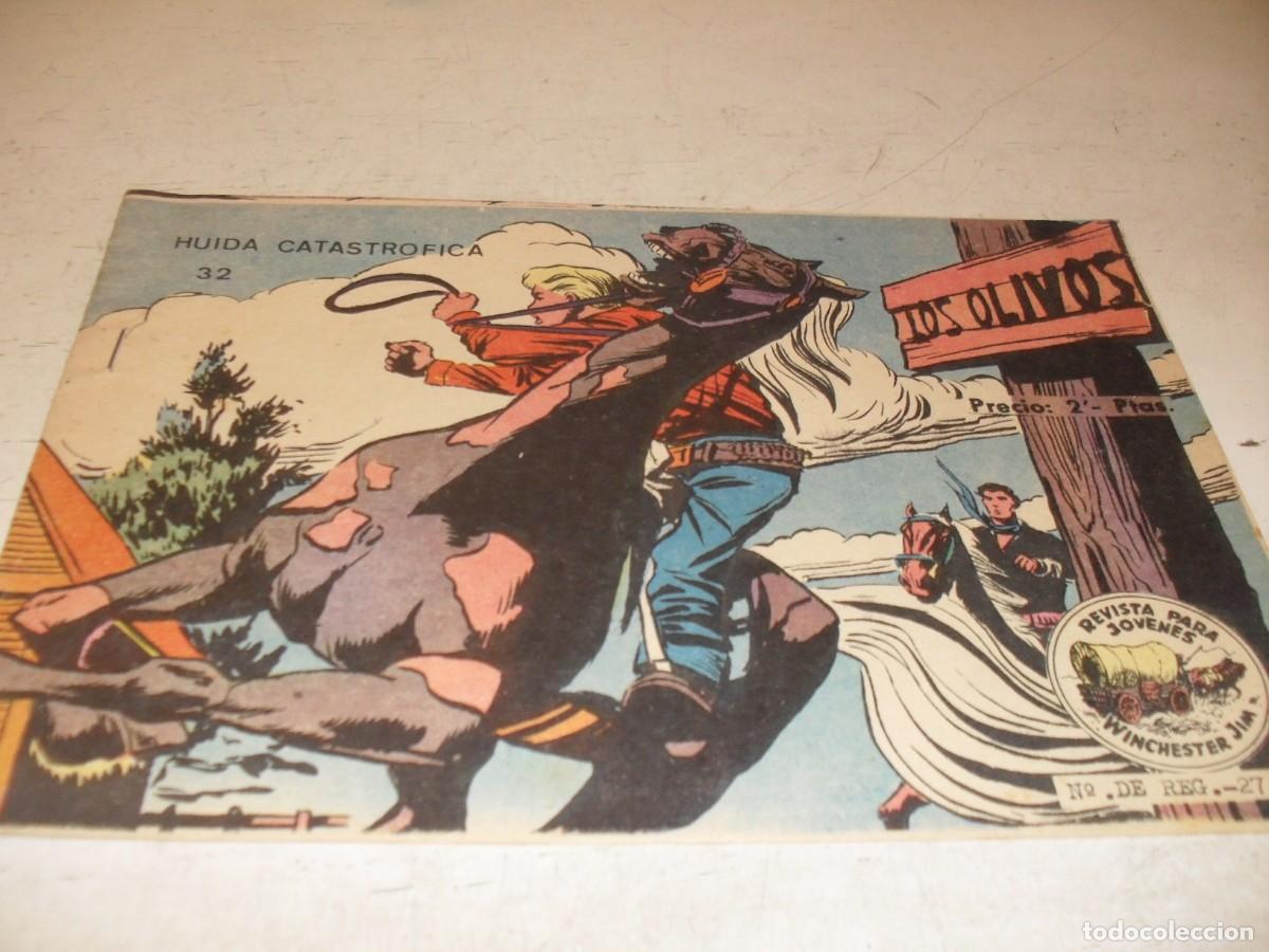 Tebeos: (ORIGINAL)WINCHESTER JIM N&ordm; 32,HUIDA CATASTROFICA,DE 36.RICART,A&Ntilde;O 1963