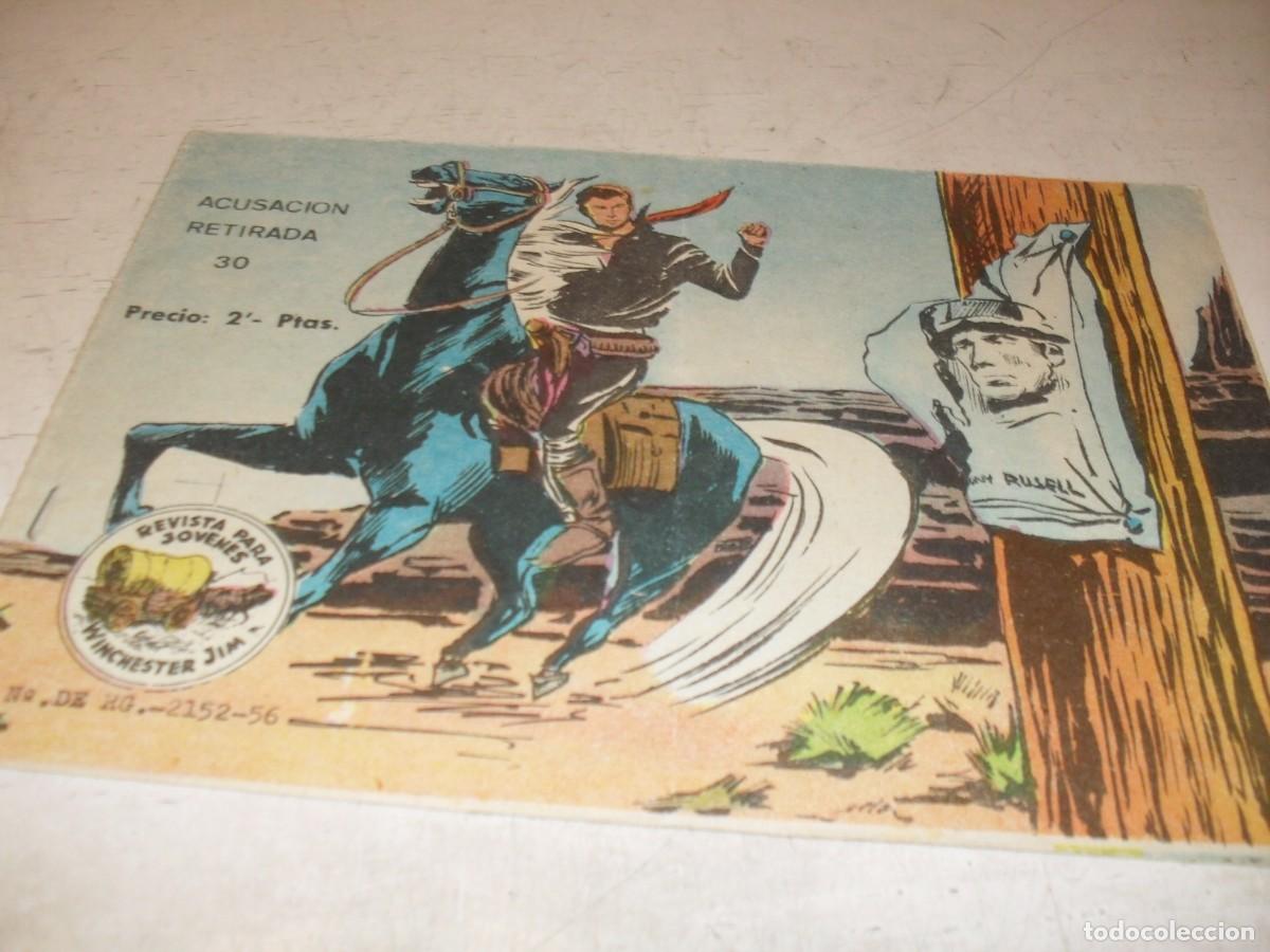 Tebeos: (ORIGINAL)WINCHESTER JIM N&ordm; 30,ACUSACION RETIRADA,DE 36.RICART,A&Ntilde;O 1963