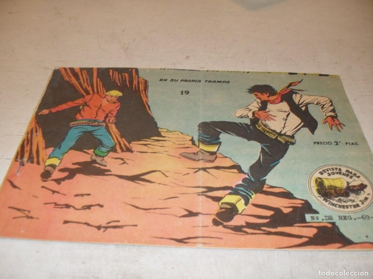 Tebeos: (ORIGINAL)WINCHESTER JIM N&ordm; 19,EN SU PROPIA TRAMPA,DE 36.RICART,A&Ntilde;O 1963