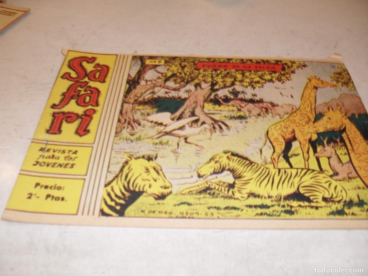 Tebeos: (ORIGINAL),SAFARI N&ordm; 9,FUEGO EN LA SELVA,DE 16.EDITA RICART,A&Ntilde;O 1965