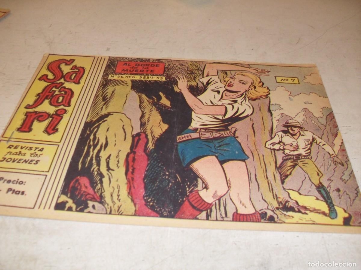 Tebeos: (ORIGINAL),SAFARI N&ordm; 7,AL BORDE DE LA MUERTE,DE 16.EDITA RICART,A&Ntilde;O 1965