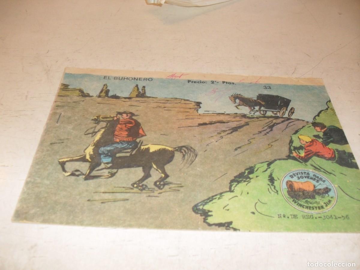 Tebeos: (ORIGINAL),WINCHESTER JIM N&ordm; 33,ULTIMOS N&ordm;,EL BUHONERO,DE 36.RICART,A&Ntilde;O 1963