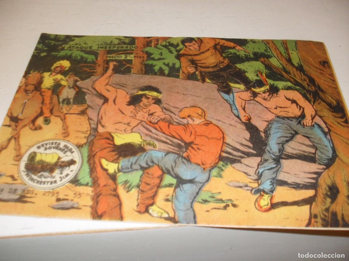 Tebeos: (ORIGINAL),WINCHESTER JIM N&ordm; 4,ATAQUE INESPERADO,PRIMEROS N&ordm;,DE 36.RICART,A&Ntilde;O 1963