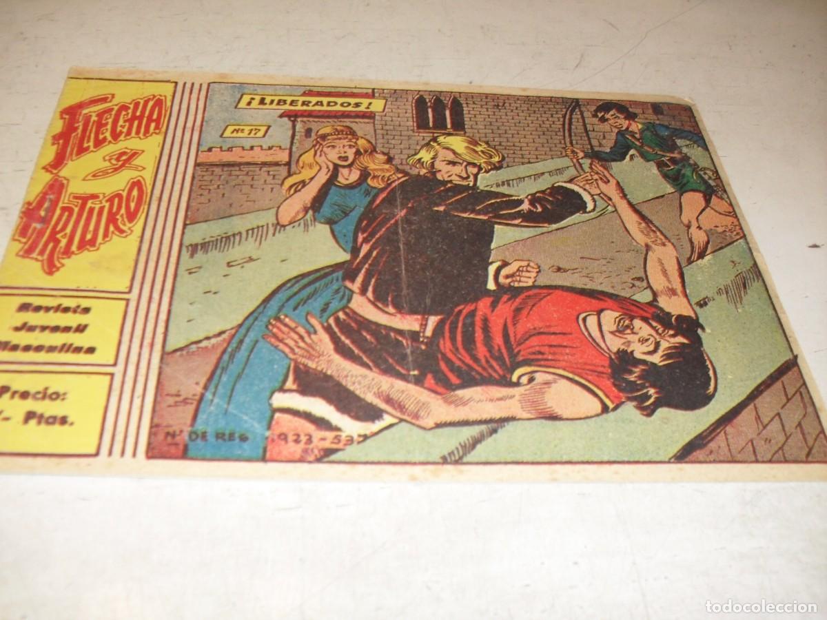Tebeos: (ORIGINAL),FLECHA Y ARTURO N&ordm; 17,LIBERADOS&iexcl;&iexcl;,DE 30.RICART,A&Ntilde;O 1965