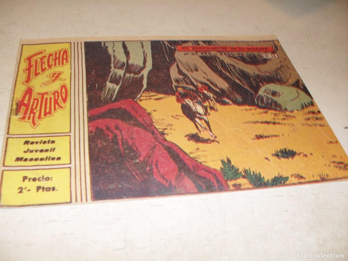 Tebeos: (ORIGINAL),FLECHA Y ARTURO N&ordm; 14,EL DESFILADERO DE LA MUERTE,DE 30.RICART,A&Ntilde;O 1965