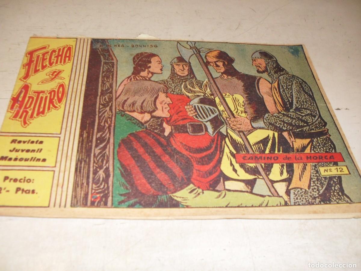 Tebeos: (ORIGINAL),FLECHA Y ARTURO N&ordm; 12,CAMINO DE LA MUERTE,DE 30.RICART,A&Ntilde;O 1965