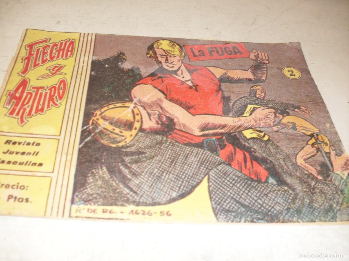Tebeos: (ORIGINAL),FLECHA Y ARTURO N&ordm; 2,PRIMEROS N&ordm;,LA FUGA,DE 30.RICART,A&Ntilde;O 1965
