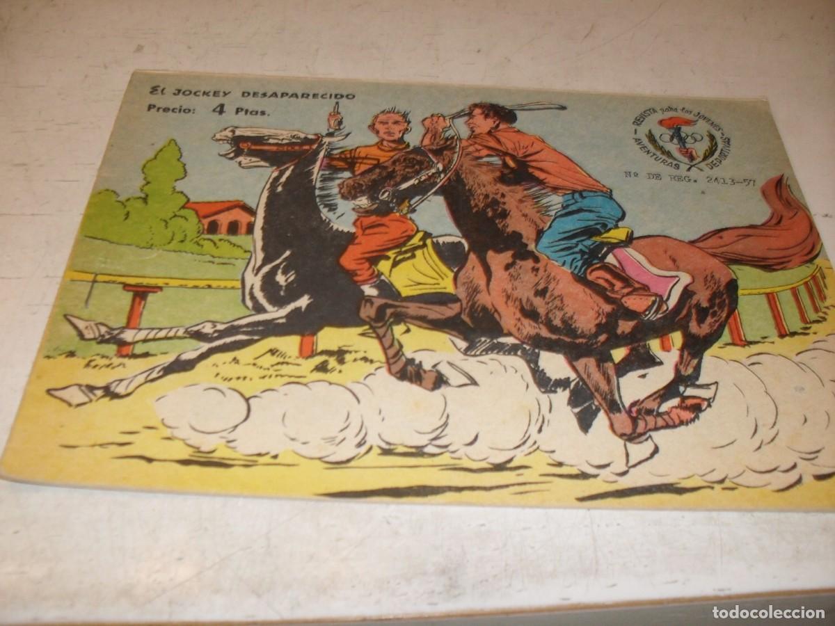 Comics: (ORIGINAL),AVENTURAS DEPORTIVAS N&ordm; 3,DE 8,EL JOCKEY DESAPARECIDO.RICART,1968