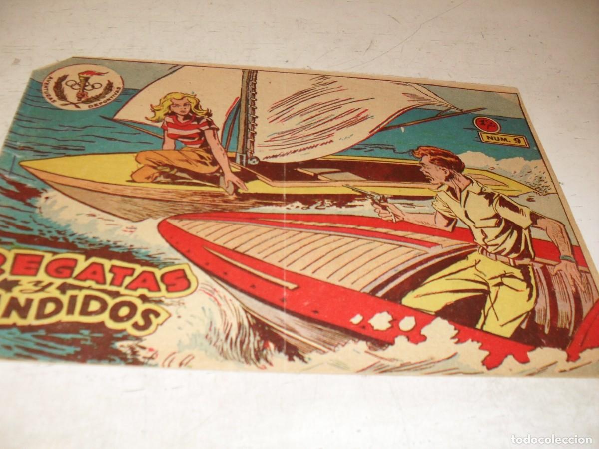 Tebeos: (ORIGINAL),AVENTURAS DEPORTIVAS N&ordm; 9,REGATAS Y BANDIDOS,DE 20.RICART,A&Ntilde;O 1957